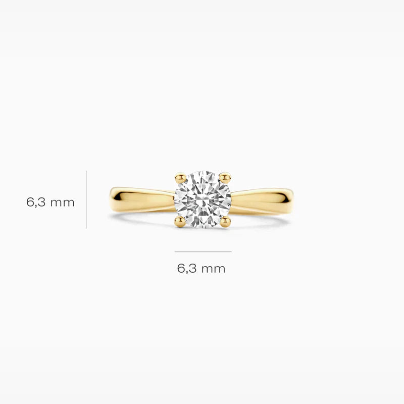 Blush Verlobungsringe in 585/14 Karat Gelbgold mit Labordiamant - LG1005Y