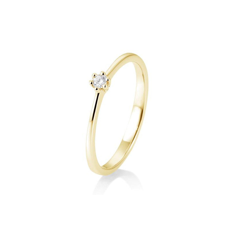 18 Karat Solitär-Ring 6er Krappe 0,05-0,30 ct. - 41857700