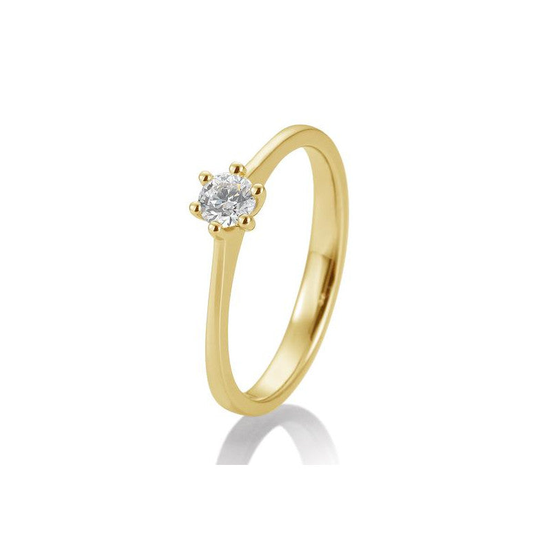 18 Karat Solitär-Ring 6er Krappe 0,05-0,30 ct. - 41857700