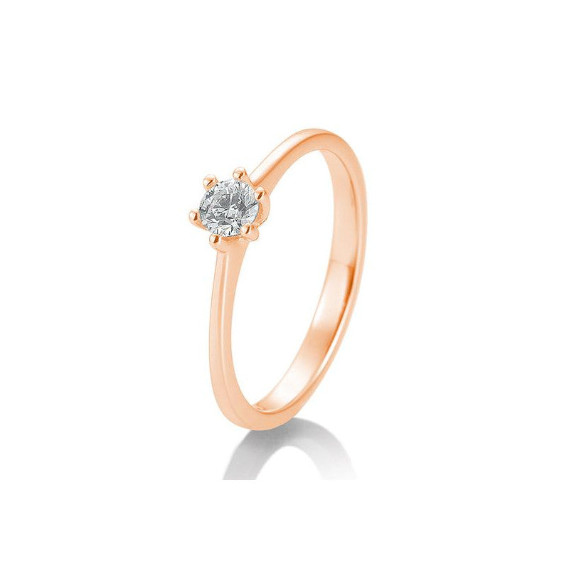18 Karat Solitär-Ring 6er Krappe 0,05-0,30 ct. - 41857700