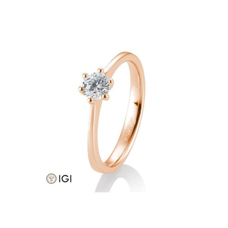 18 Karat Solitär-Ring 6er Krappe 0,40-0,60 ct. - 41859850