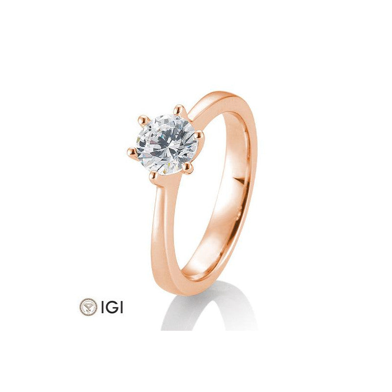18 Karat Solitär-Ring 6er Krappe 0,40-0,60 ct. - 41859850