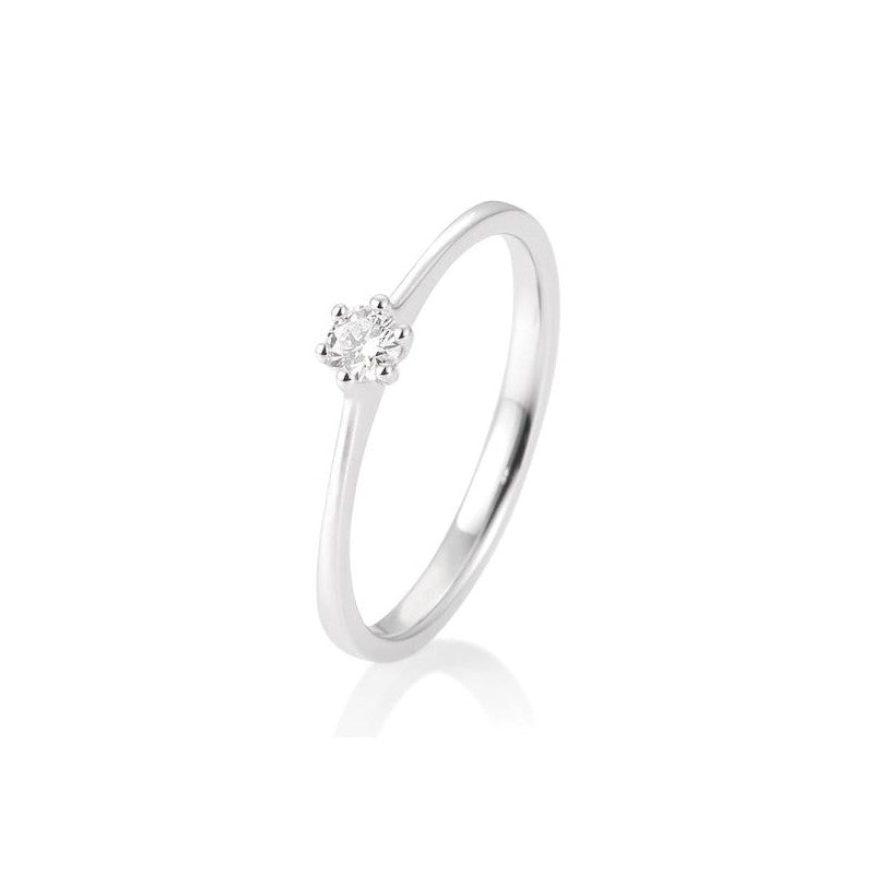 18 Karat Solitär-Ring 6er Krappe 0,05-0,30 ct. - 41857700