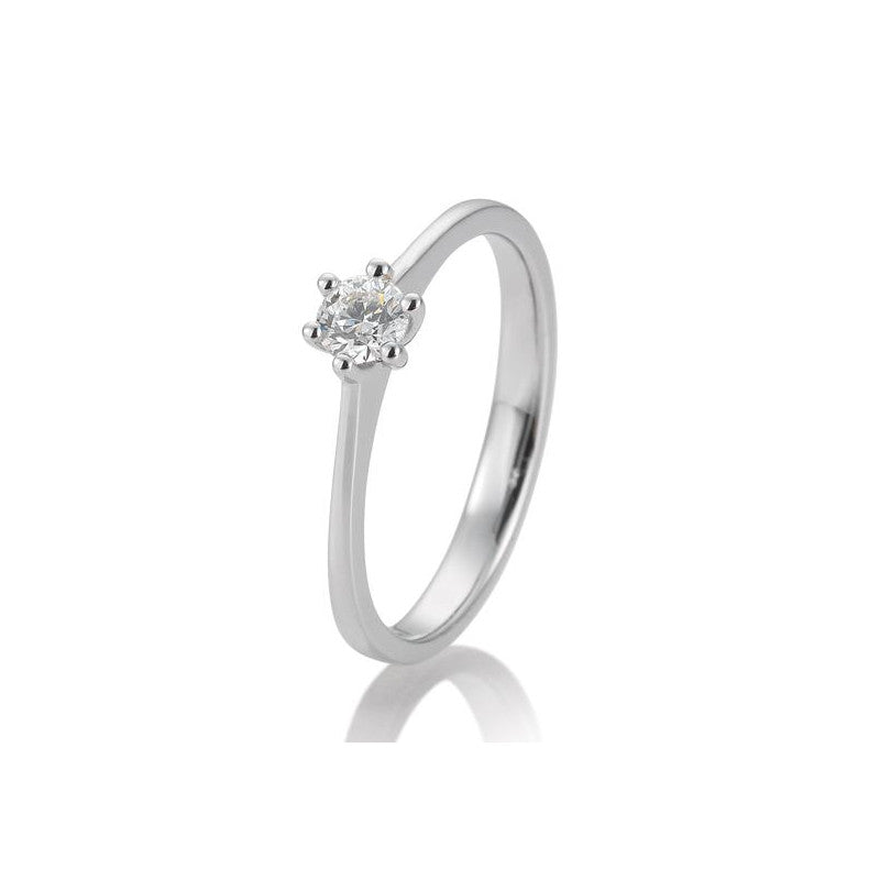 18 Karat Solitär-Ring 6er Krappe 0,05-0,30 ct. - 41857700