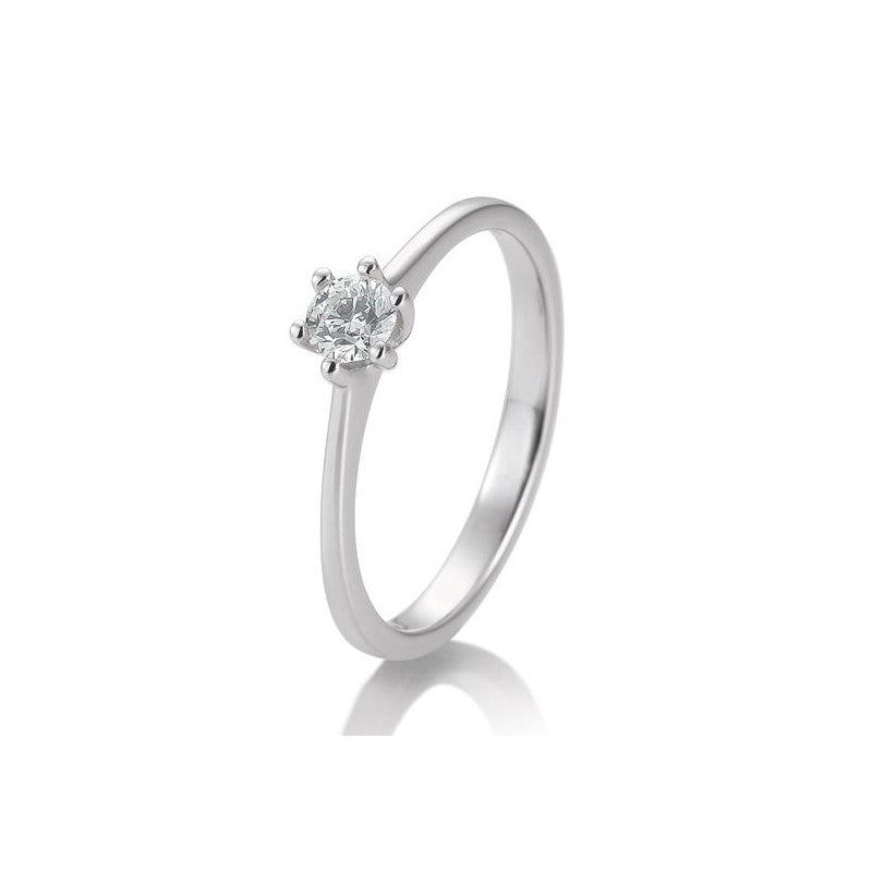 18 Karat Solitär-Ring 6er Krappe 0,05-0,30 ct. - 41857700