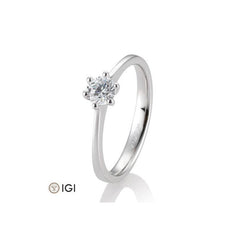18 Karat Solitär-Ring 6er Krappe 0,40-0,60 ct. - 41859850