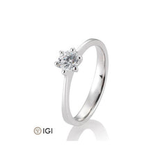 18 Karat Solitär-Ring 6er Krappe 0,40-0,60 ct. - 41859850