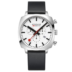 Mondaine Cushion Chrono Herrenuhr - MSL.41410.LBV.SET