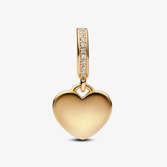 Pandora Herz Charm-Anhänger: Vergoldung, Cubic Zirkonia