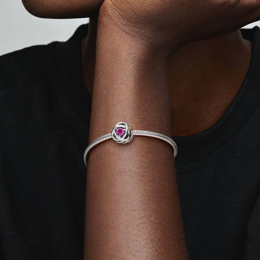 Pandora Charm: Ewigkeitskreis - Farboptionen, Sterling-Silber