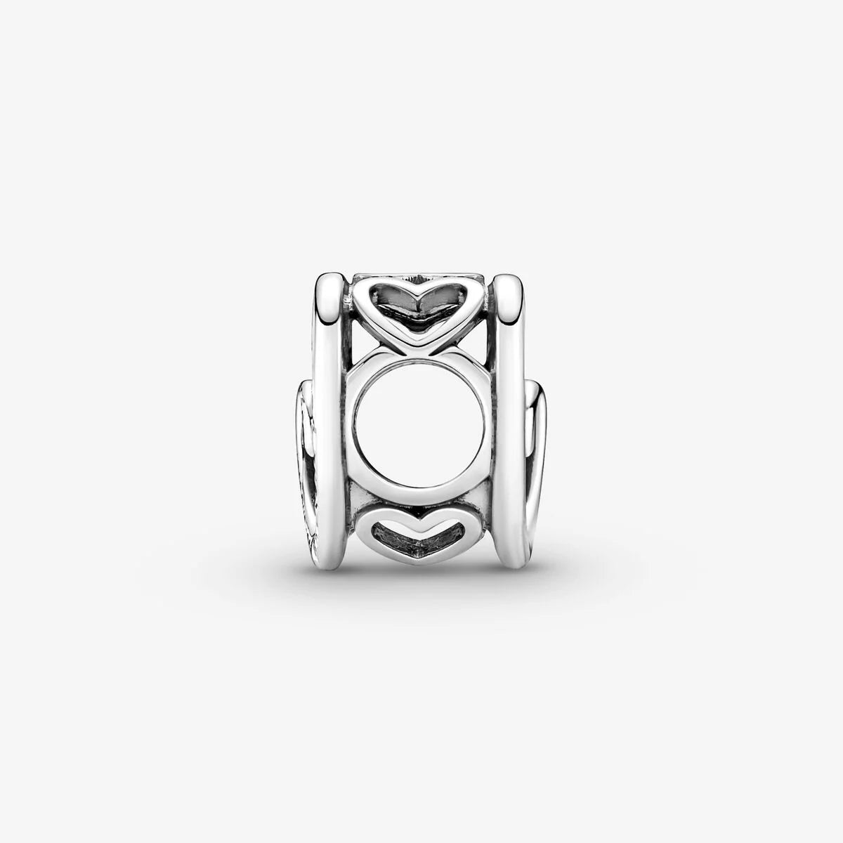 Pandora Herz Charm: Verschlungene Unendlichkeits-Herzen - Sterling-Silber