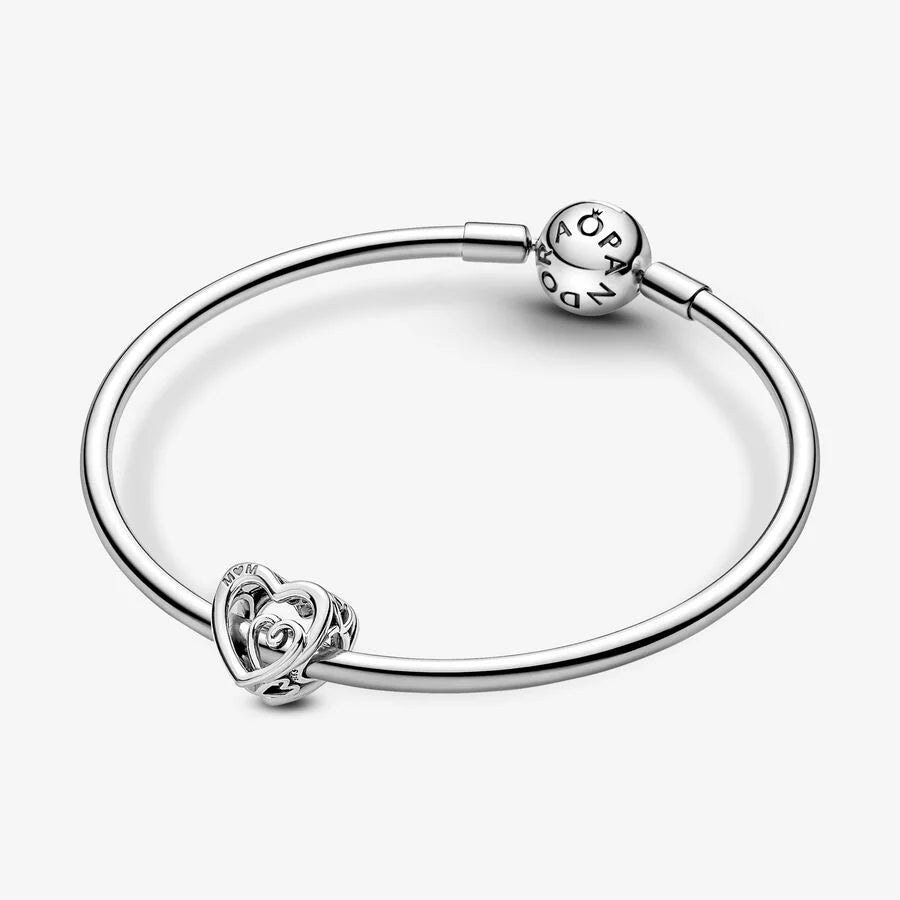 Pandora Herz Charm: Verschlungene Unendlichkeits-Herzen - Sterling-Silber