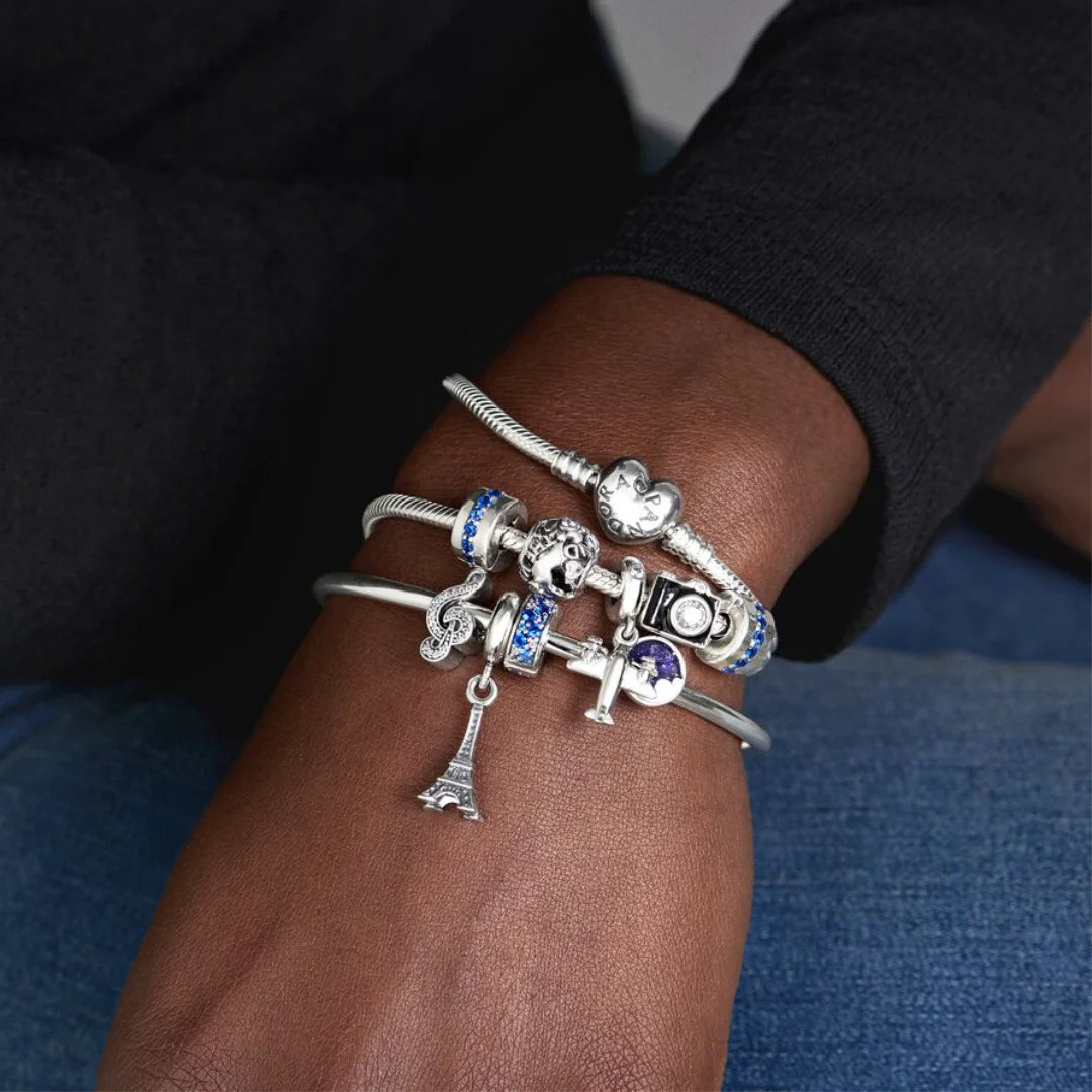 Pandora Charm-Anhänger: Eiffelturm - Sterling-Silber