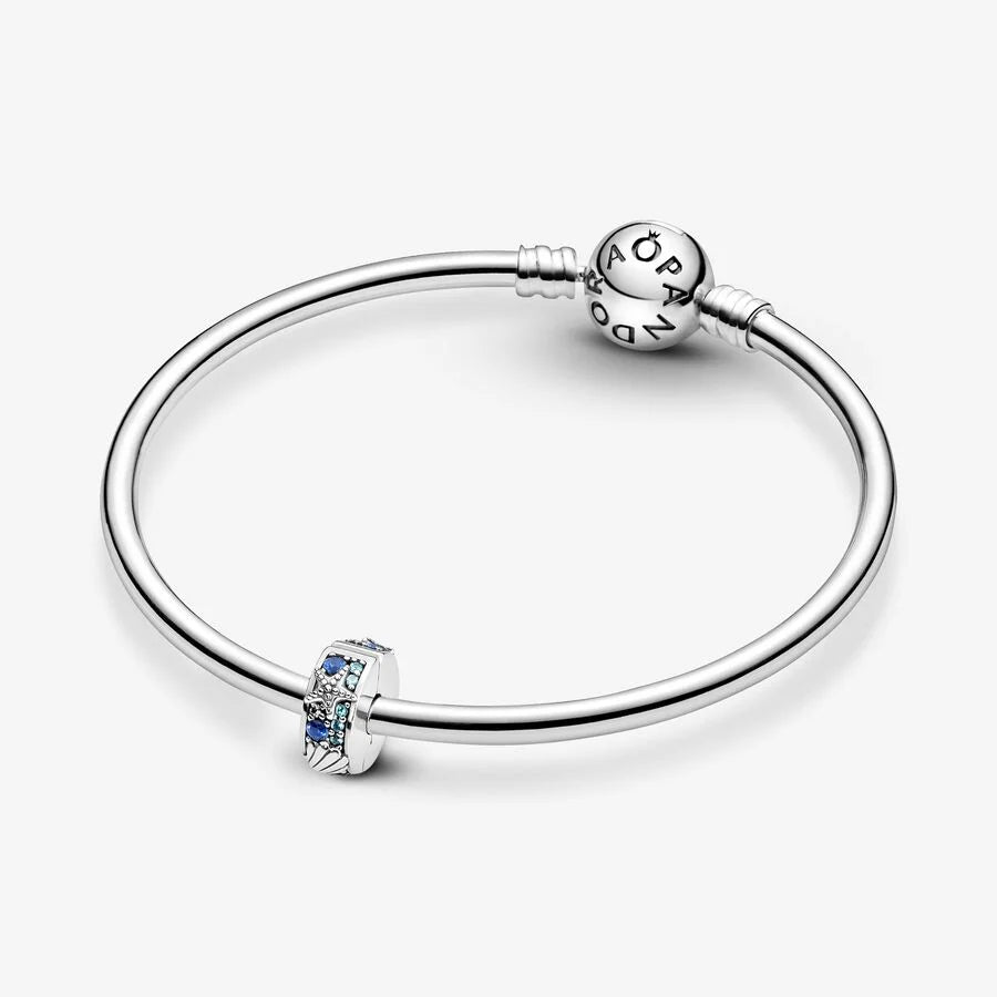 Pandora Clip-Charm: Seestern & Muschel - Blau, Silikon