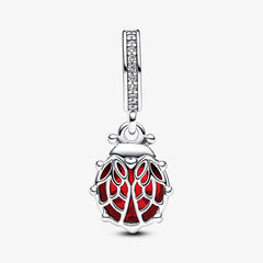 Pendentif Charm Pandora : Coccinelle rouge, émail 