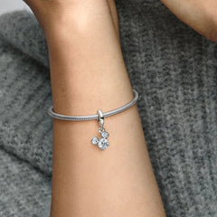 Pandora Disney Charm-Anhänger: Micky Maus Funkelnder Kopf Sil­hou­et­te