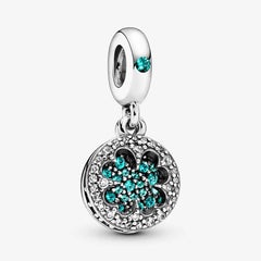 Pandora Charm-Anhänger: Kleeblatt aus Cubic Zirkonia & Grünen Kristallen