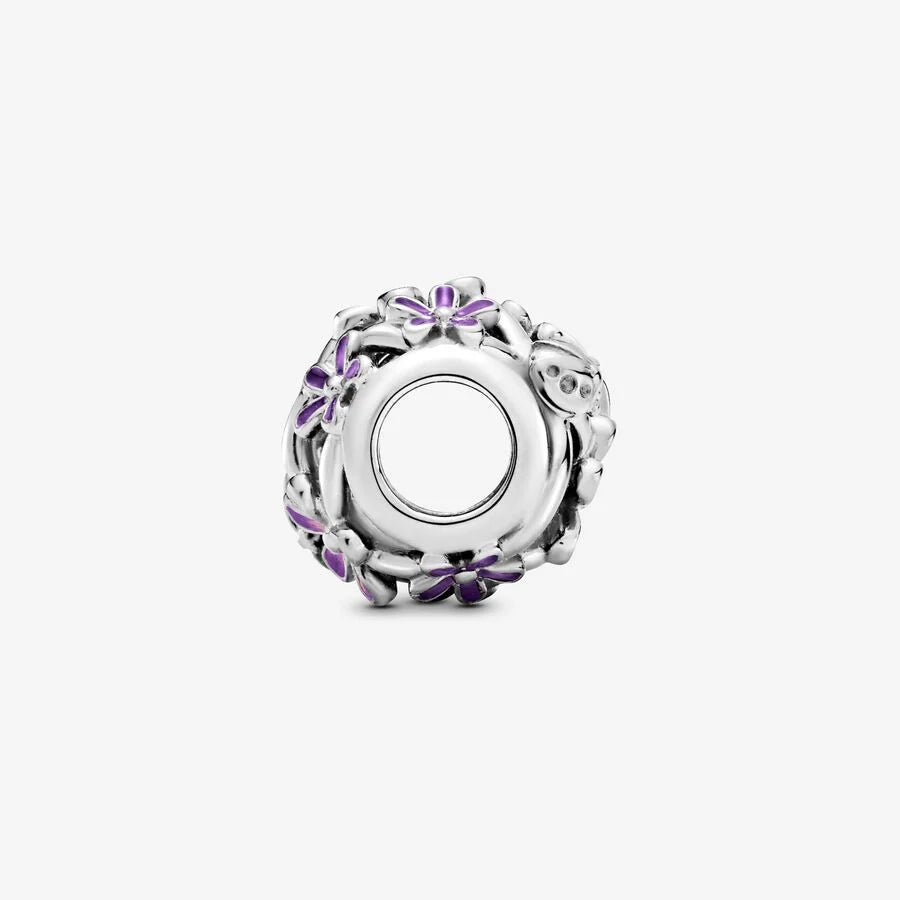 Pandora Charm Lila Gänseblümchen, Purpur, Emaille
