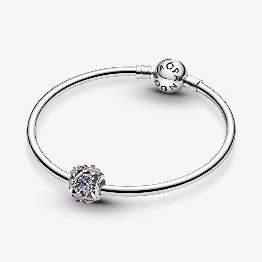 Pandora Charm Lila Gänseblümchen, Purpur, Emaille