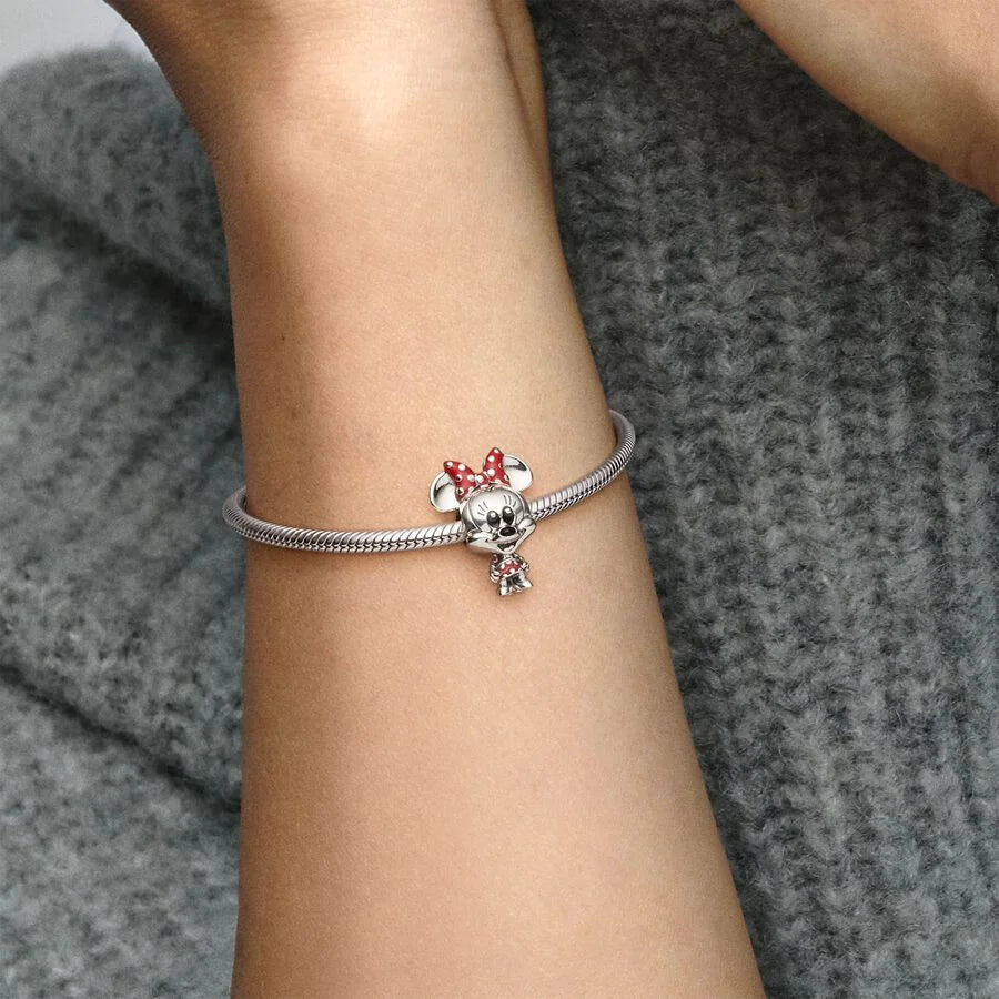 Pandora Disney Minnie Maus Charm: Sterling-Silber, 13.2 mm