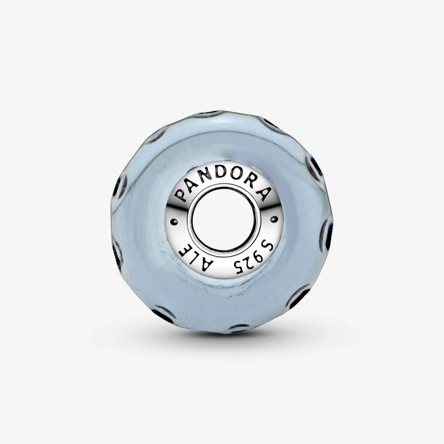 Pandora Tiefblauer Ozean: Wogen aus Dunkelblau im Murano-Glas Charm