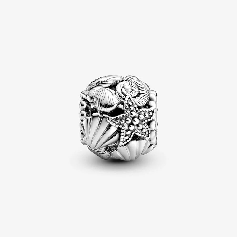 Pandora Offenes Charm-Design Muscheln, Seesterne und Herzen: Sommerzauber