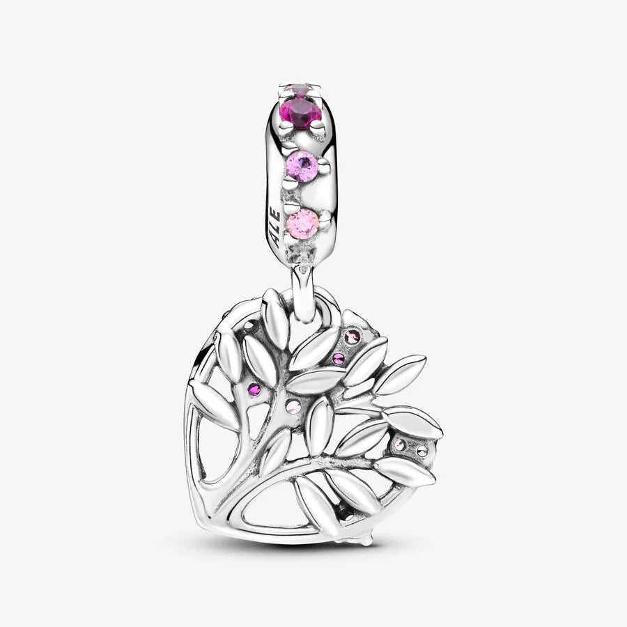 Pandora Charm-Anhänger Pinker Familienstammbaum: Liebe & Verbundenheit