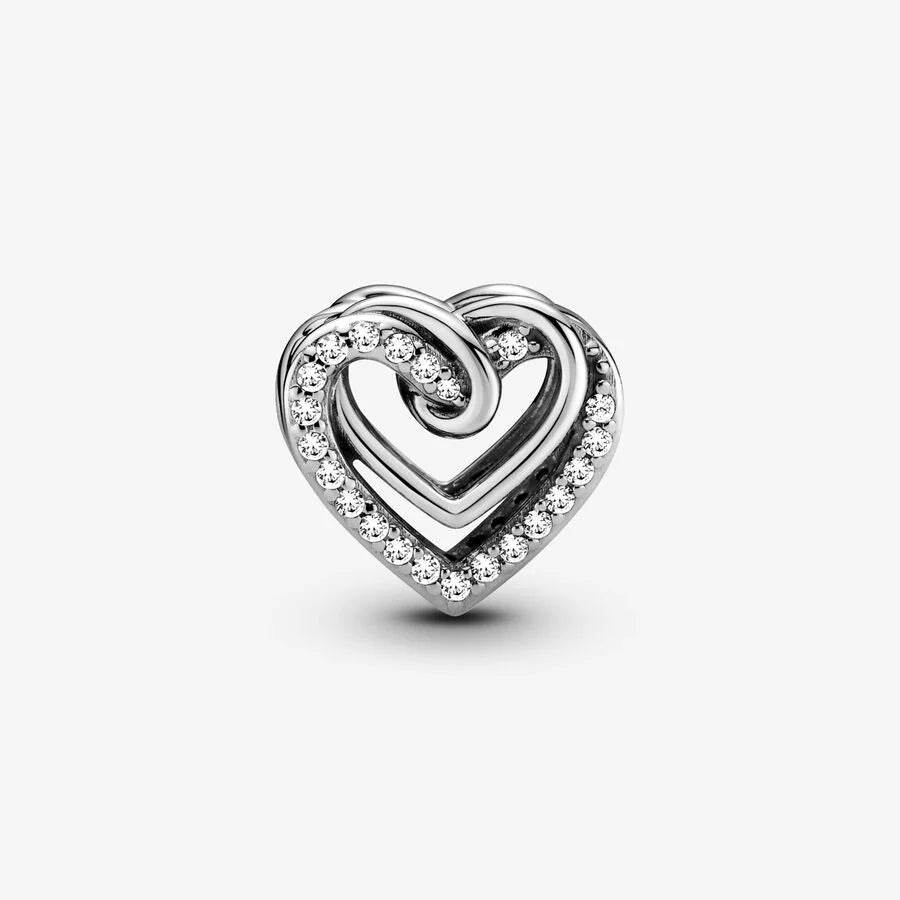 Pandora Funkelnde Verschlungene Herzen Charm: Scheinende Unendliche Liebe