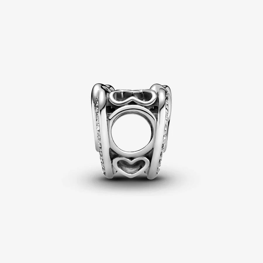 Pandora Funkelnde Verschlungene Herzen Charm: Scheinende Unendliche Liebe