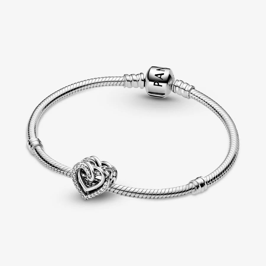 Pandora Funkelnde Verschlungene Herzen Charm: Scheinende Unendliche Liebe