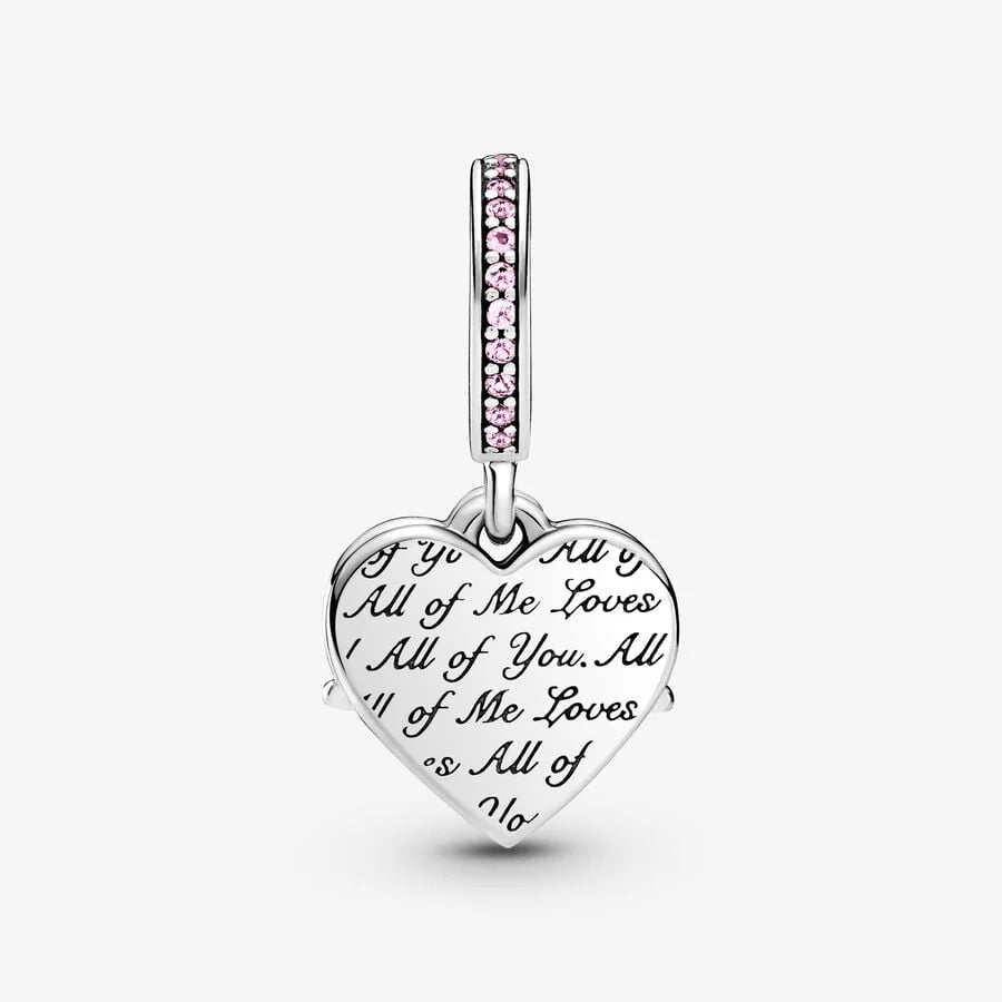 Pandora Herz Charm-Anhänger: Mum & Herz - Sterling-Silber