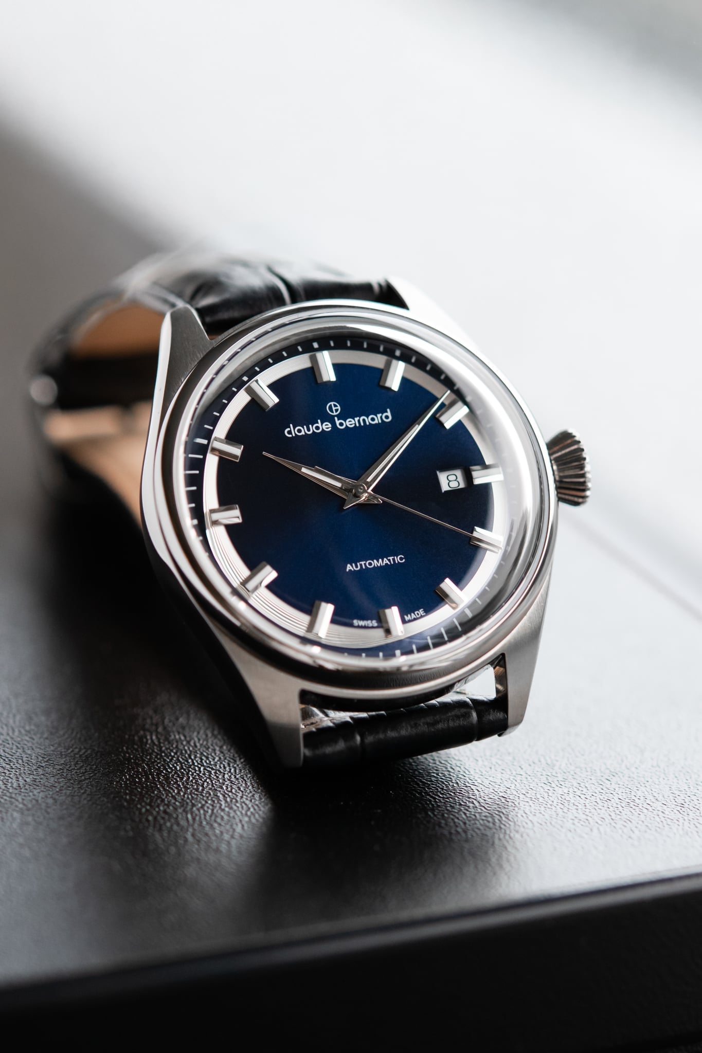 Claude Bernard Proud Heritage Herren Automatik Blau 42 mm - 80132 3C BUIN1
