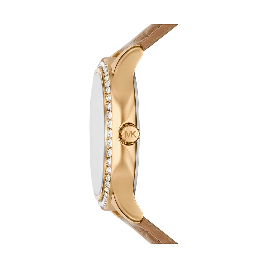 Michael Kors Sage Petite Seconde Goldig / Braun Damenuhr - MK4819