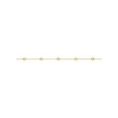 Michael Kors Kors Brilliance Damen Armband Goldfarben mit weissen Zirkonia – MKJ8699710