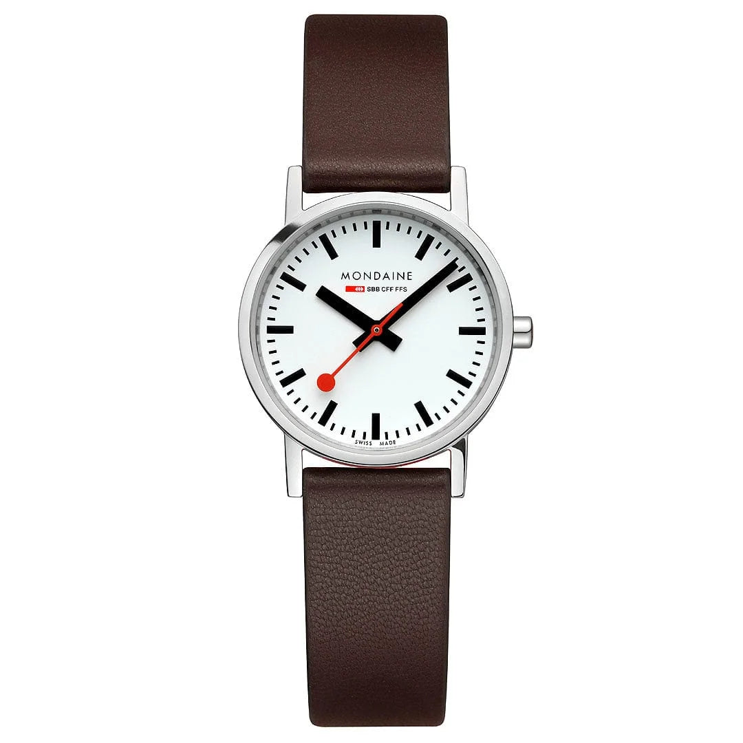 Mondaine Classic Damenuhr aus Braunes Leder, 30 MM - A658.30323.11SBGV