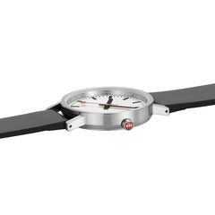 Mondaine Classic Herrenuhr aus Schwarzes Leder, 40 MM - A660.30360.16OMV