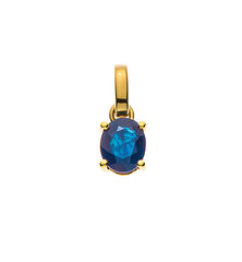 Anhänger Gelbgold 750 mit Saphir 0.44ct.