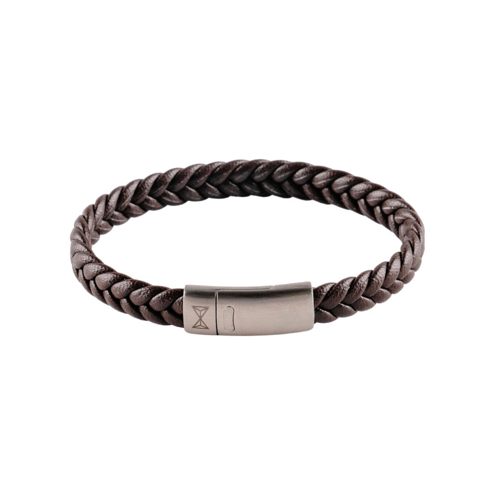 AZE Jewellery Kinderarmband Leder Braun
