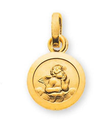 Medaille Engel Gelbgold 750 10mm