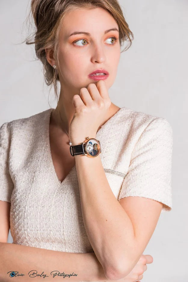 Residence Watches Yin Yang Uhr Roségoldfarben 37mm Damenuhr