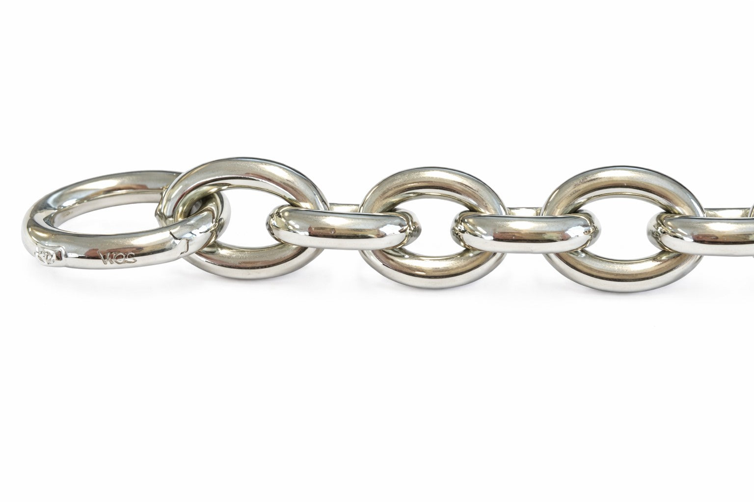 Collier Figaro Anker Oval Weissgold 750 Brillant