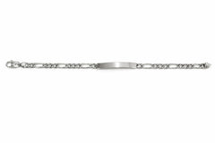 Armband Figaro ID Weissgold 750 ca. 5,5 mm 22 cm