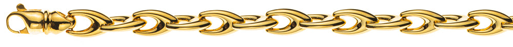 Collier Gelbgold 750 V-Form 6mm 45cm