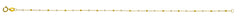 Collier Spiegelanker Gelbgold 750 mit Gold- und Emaille Kugeln, 42cm