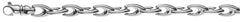 Collier Weissgold 750 V-Form 6mm 45cm