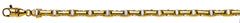 Collier Bicolor Stäbchenanker Gelb-/Weissgold 750 5.0mm 60cm