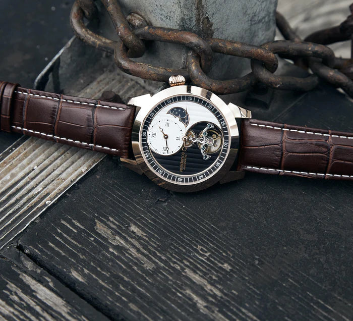 Residencewatches Yin Yang Automatik Rosegold, 44mm Herrenuhr