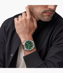 Fossil Brox Herrenuhr - Grün & Braun - BQ2801