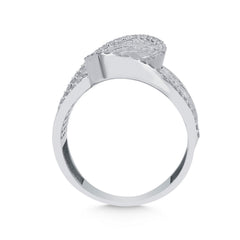 Weissgold-Ring mit Diamanten - BYZ0004165