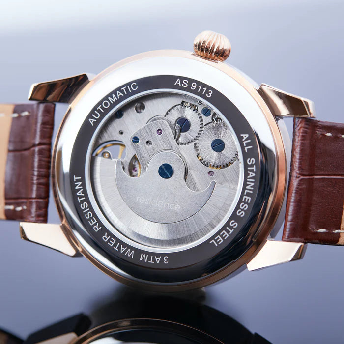 Residencewatches Yin Yang Automatik Rosegold, 44mm Herrenuhr